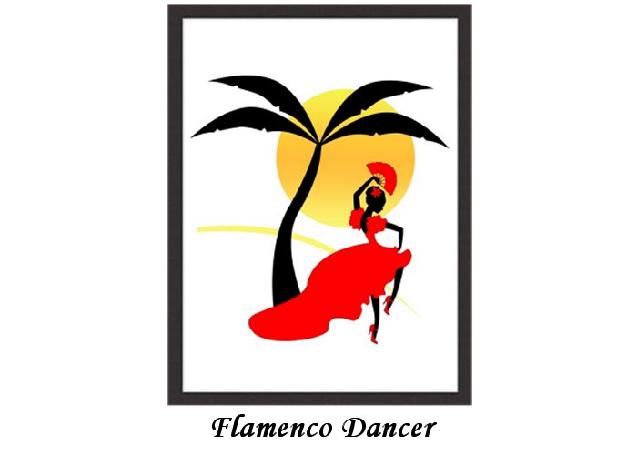 Flamenco Dancer Framed Print